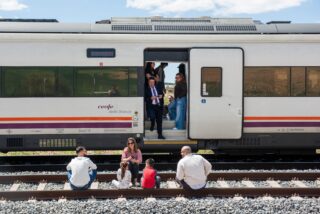 Train in Spain, going nowhere